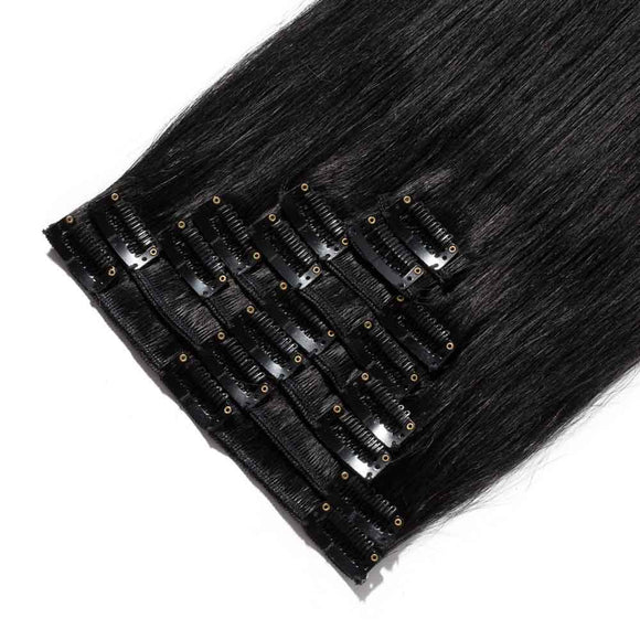 Just Like Human Hair 8pc Clip On Hair Extensions